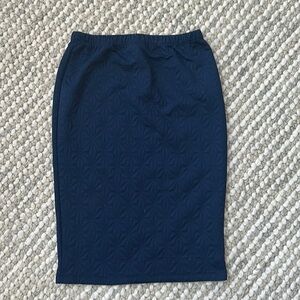 Navy blue midi shirt‎